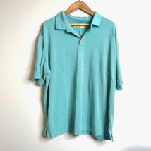 Jamaica Jaxx Stripe Polo Shirt Mens Size XXL Green Short Sleeve Collared - £5.96 GBP