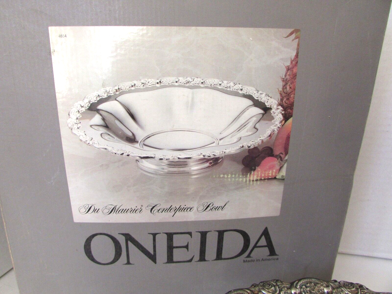 Oneida Silverplate Centerpiece Bowl Du Maurier 12" Boxed Item image 3