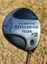Callaway Big Bertha Steelhead Plus 3 Wood Golf Club RH Steel Shaft 43&quot; - £25.40 GBP
