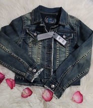 Grace In La Girls&#39; Denim Girls Jacket Size Large Nwt Rtlp $ 49.95 - £39.38 GBP