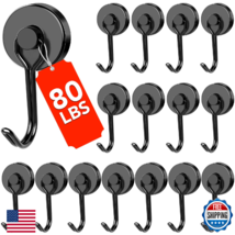 DIYMAG Black Magnetic Hooks, 80LBS Strong Magnetics Heavy Duty, Magnet H... - $49.72