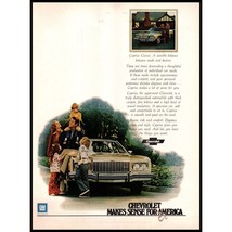 1974 Chevy Caprice Classic Sedan Vintage Print Ad Family Car Tudor House Photo - £8.20 GBP