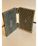 Vintage Pizzelle Maker Cast Iron Waffle Iron 13.25&quot; Long 6.25x4 Plate - €41,88 EUR