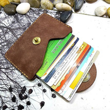 Ultra Thin Waist Bag Genuine Leather Belt Pack HandMade Credit Card Holder - $46.52