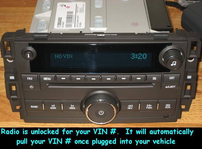 UNLOCKED 2010-2013 Chevy SILVERADO GMC SIERRA CD Radio Ipod USB input & 3.5 MP3 Item image 3