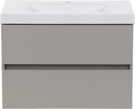 Spring Mill Cabinets Innes 30 Inch Floating Bathroom Vanity With White, ... - $656.98