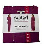 Edited Women&#39;s Size X-Large Dress  Cutout Long Midi Slit Ribbed Remi Bad... - $20.85 CAD