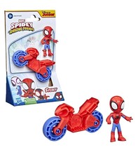 Marvel Spidey and His Amazing Friends Spidey with Motorcycle NEW - $182.12 MXN