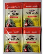 Lot of 4 Durvet Vitamins &amp; Electrolytes for Poultry 5gm Packets - £19.48 GBP