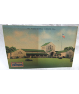 MWM Linen Postcard Oklahoma the Sooner State Claremore Will Rogers Memor... - $56.02 MXN