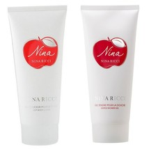 Nina by Nina Ricci 1.7 oz 50ml Soft Body Lotion AND Gentle Shower Gel 2 x Tubes - £35.39 GBP