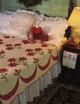 Spinning Spools Applique POINSETTIA QUILT Pattern Flexible Plastic Template - $9.99