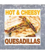 Hot &amp; Cheesy Quesadillas - Decal Concession Stand Food Truck Sticker - €4,24 EUR+