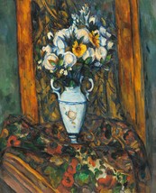 12604.Room Wall Poster.Interior art design.Paul Cezanne painting.Vase of Flowers - £12.73 GBP+