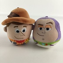 Disney Pixar Toy Story Hallmark Fluffballs Buzz Lightyear Woody Plush Stuffed - £19.42 GBP