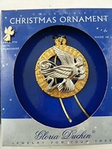Gloria Duchin Vintage Christmas Ornament Dove in Wreath Plus an Angel Pi... - $221.25 MXN