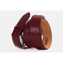 The Adler Burgundy Leather Belt image 3