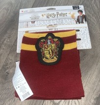 Harry Potter Vouge Gryffindor House Cosplay Knit Costume Scarf Wrap Disguise - £5.43 GBP