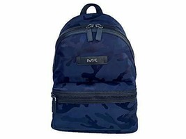 NWB Michael Kors Kent Indigo Nylon Large Backpack Camo 37S0LKNB2U Dust B... - $127.70