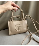Beige Mini Telfar Vegan Cream Leather Shopping Bag Crossbody Small Nude ... - $2,058.05 MXN