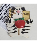 Teacher&#39;s Pet Kitty Cat Lapel Pin 2 Inch NEW Collectible - $8.94