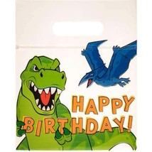 Dinosaur Happy Birthday Zipper Bags Party Supplies Special Events 24 Count - £4.71 GBP