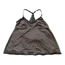 Marilyn Monroe Black Lace Polka Dot Cami Top, Size Large Camisole Sexy Lingerie - £17.13 GBP