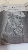 GOOD HOUSEKEEPING Mail Order Vtg Apron Pattern CJ-17 Tulip &amp;Leaves Easte... - £19.71 GBP