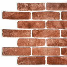 Dundee Deco PG7064 Vintage Brown Faux Brick, 3.4 ft x 1.6 ft, PVC 3D Wall Panel, - £7.81 GBP+