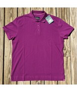 Alan Paine Polo Shirt Golf England Magenta Purple Cotton Blend Mens Size... - £30.25 GBP