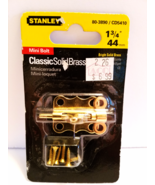 New Stanley Classic 1-3/4 Inch Solid Brass Mini Bolt Hardware Barrel Bol... - $38.01 MXN