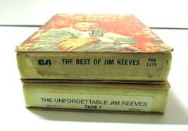 VTG Lot of 2 - 8 Track Tapes UNTESTED AS JIM REEVES The Best Of The Unfo... - £4.75 GBP