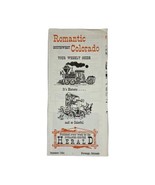 Vintage 1964 ROMANTIC SOUTHWEST COLORADO Brochure &amp; Map Durango Cortez S... - £14.75 GBP
