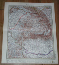 1927 Vintage Map Of Western Romania / Transylvania Hungary Ukraine - £23.70 GBP