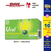 3 X Abbott Ural Effervescent Granules 4G x 28 Sachet, Urine Alkalinizer DHL SHIP - £59.73 GBP