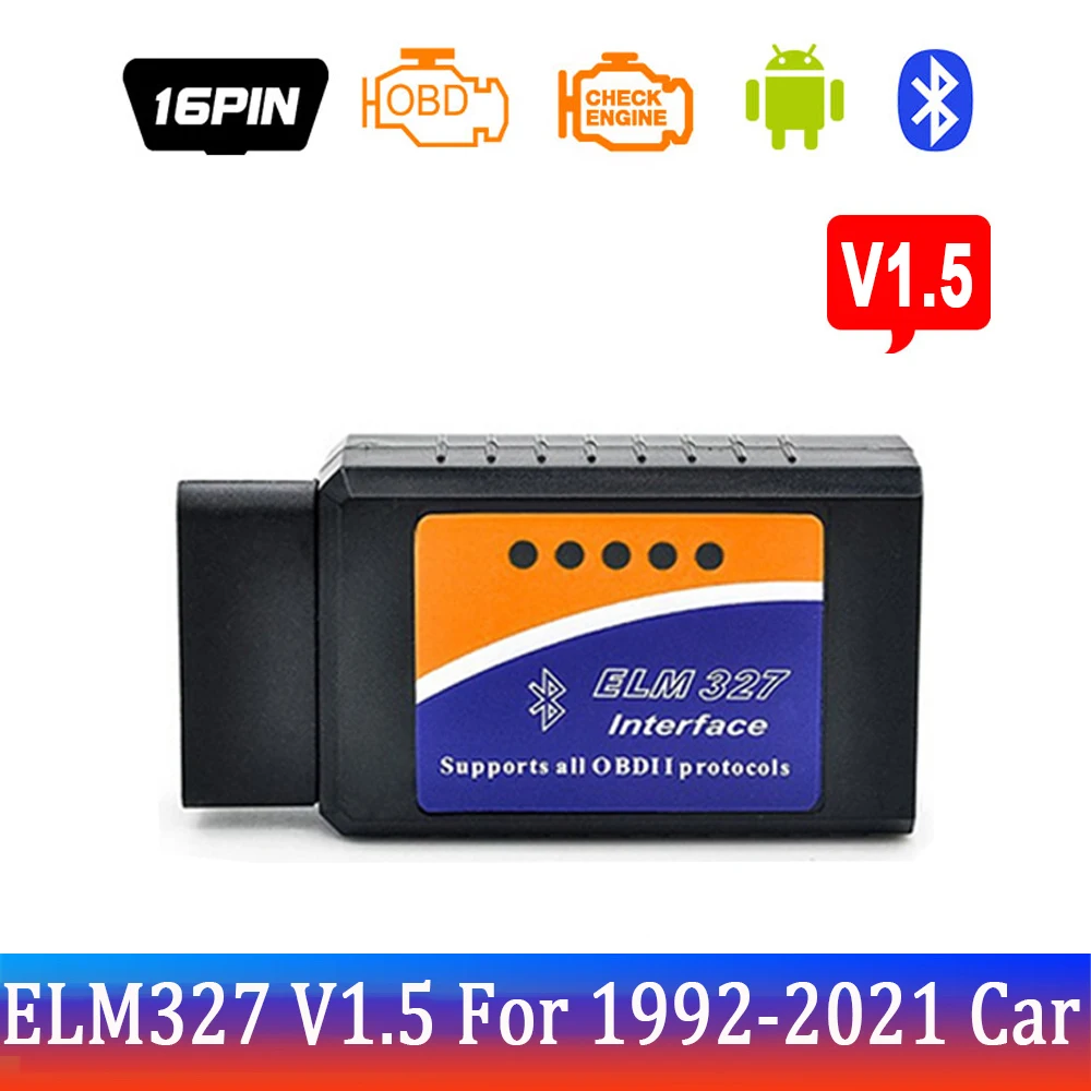 Elm327 Bluetooth OBD2 V1.5 Elm 327 V 1.5 OBD 2 Car Diagnostic-Tool Scann... - £50.32 GBP