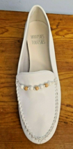 Mootsies Tootsies New White Leather Moccasins Women&#39;s Size 7M New - £19.64 GBP