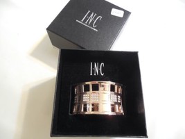 I.n.c. Rose Gold-Tone 6-1/2&quot;Crystal Checkered Bangle Bracelet CL215 $29 - £7.22 GBP
