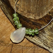 Onyx Faceted Drop Peridot Beads Briolette Natural Loose Gemstone Making ... - £2.35 GBP