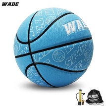 WADE  7# Adult Unisex Basketball Ball Soft PU Leather Basket Ball for Kids Indoo - £95.69 GBP