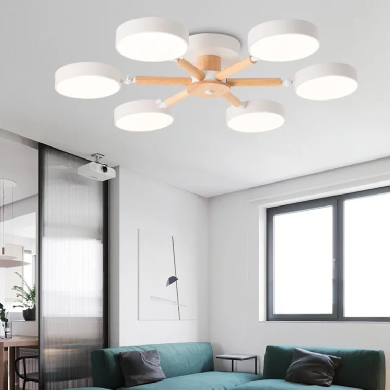 Living Room LED Chandelier Ceiling Lamp 72/36 Watt Option Light Color Ch... - $93.37+