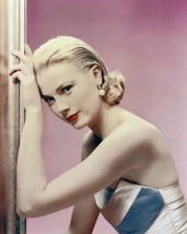 Grace Kelly beautiful 1952 studio portrait in white &amp; blue dress 8x10 inch Photo - £8.49 GBP