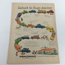 1950 Howard Johnson&#39;s Ice Cream Shops and Restaurants Vintage Print Ad - $8.50
