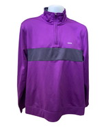 Izod mens Performance Golf pullover partial zip long sleeve top Large - £21.96 GBP