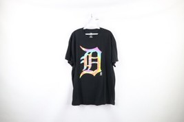 MLB Mens XL Faded Rainbow Tie Dye Detroit Tigers Baseball Old English D T-Shirt - $34.60