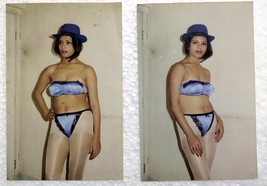 Conjunto de 2 fotografías raras en color de la década de 1990 de una lin... - £11.99 GBP