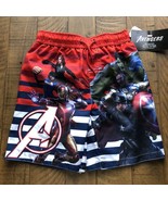 NWT Marvel Avenger Boys Swimwear Swimming Shorts Size 5/6 UV Protection ... - £11.85 GBP