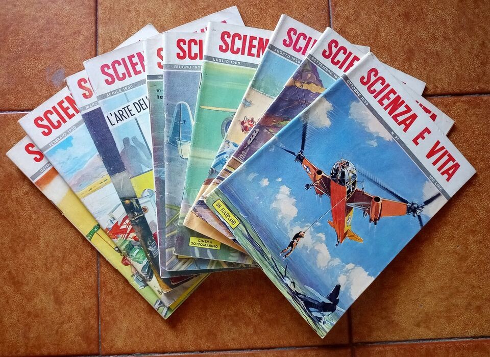 Scienza e Vita - Riviste vintage annate dal &#39;49 al &#39;55 (qualche numero m... - $1.55