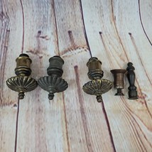 Vintage Brass Drawer Pulls Knobs 5 pc One is just a Base - £14.09 GBP
