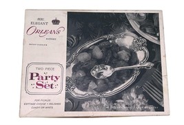Buffums Orleans Silverplate Party Set Bowl & Spoon Intl Silver Co w/ Box Vintage image 9